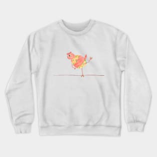 Cat  sportsman rides on roller skates. Active lifestyle. Fashion trend painted in watercolor. Stylish design. Crewneck Sweatshirt